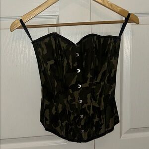 Camouflage Corset Top